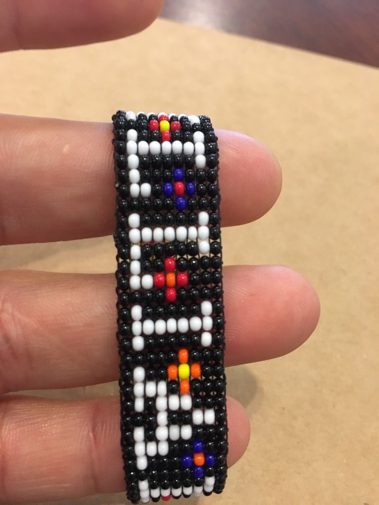 Model #A105, Czech Hand Beaded Bracelet.