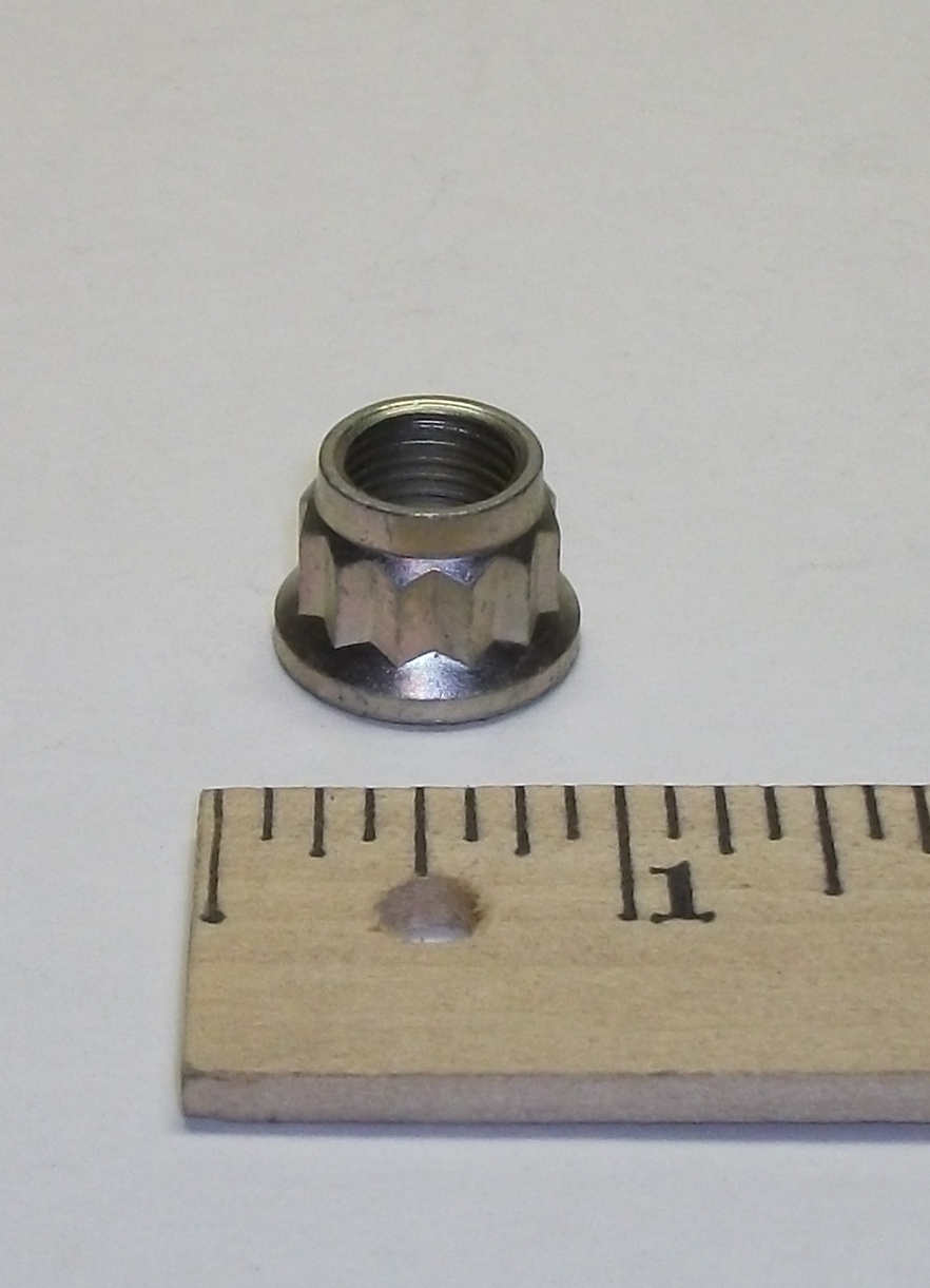 1/2-20 12 Point Jet Nuts Self Locking Extended Washer Flange Locknut 10 pcs.