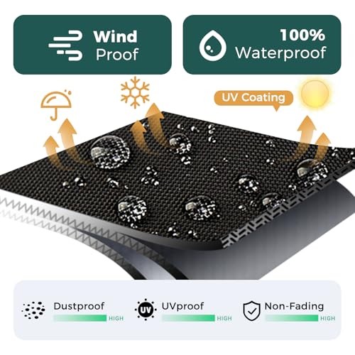 SUNICO Funda rectangular para mesa de exterior (75 pulgadas de largo x 40