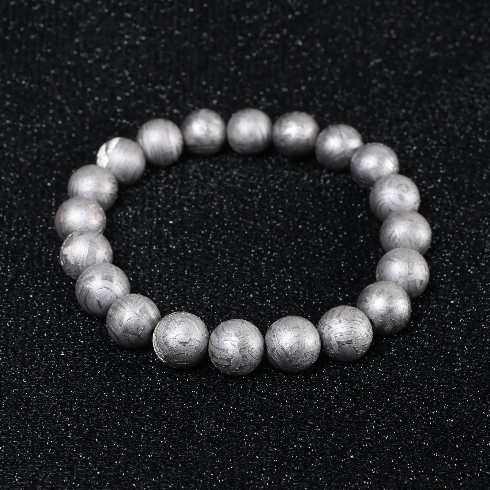 Meteorite bracelet, Natural Meteorite bangle, adjustable size