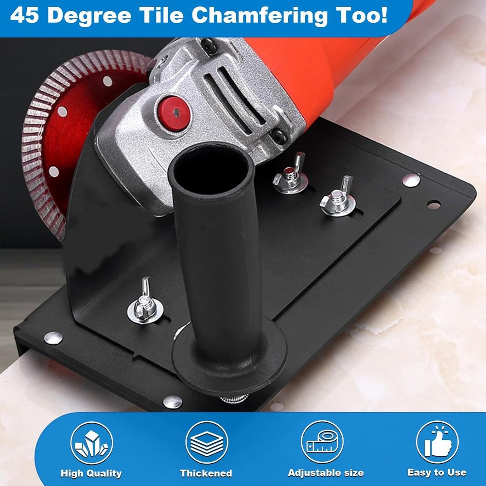 45 Degree Tile Chamfering Tool, Ceramic Tile Cutter Tool, Angle Grinder Attachme