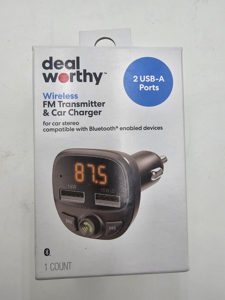 FM Bluetooth Transmitter - Dealworthy Black