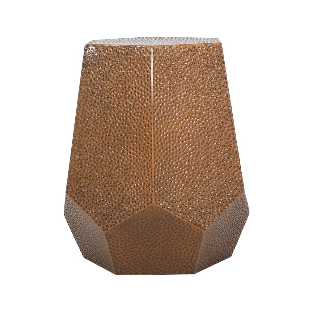 [New]METAL HAMMERED END TABLE