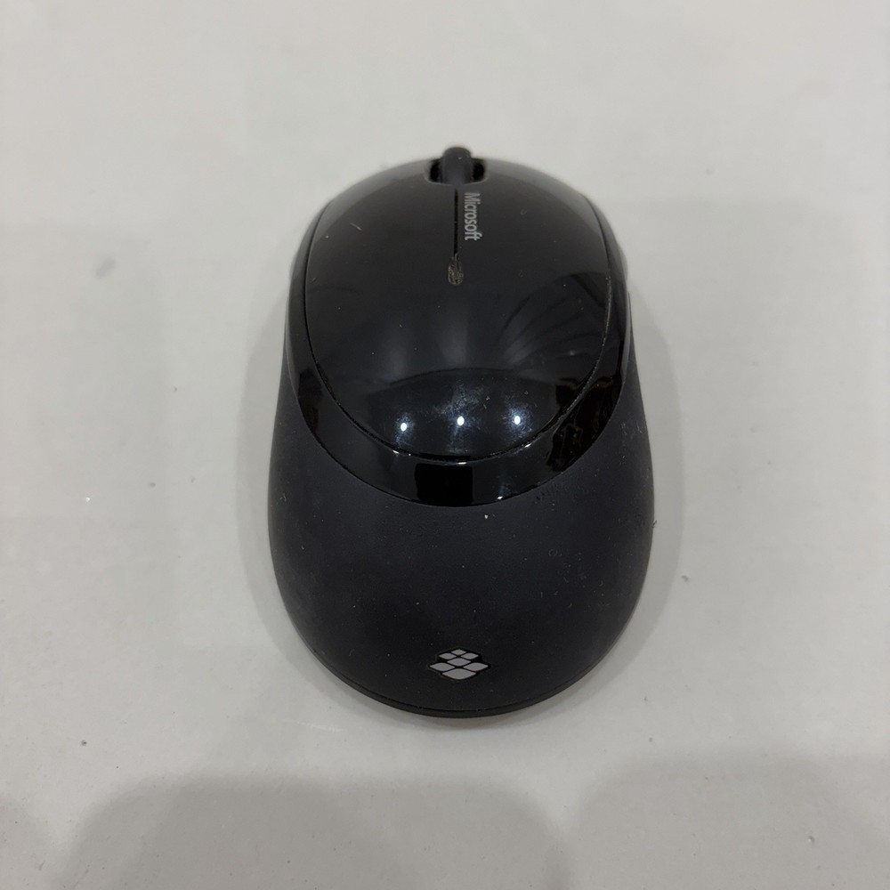 Microsoft Wireless Comfort 5050 Desktop QWERTY Keyboard Mouse Black Dongle READ