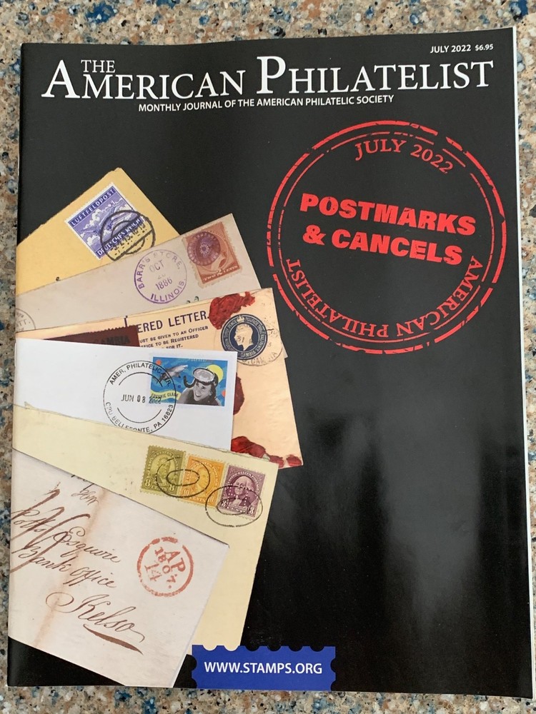American Philatelist Magazine  2022,  July