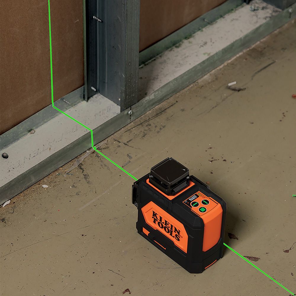 Klein Tools 93PLL Rechargeable Self-Leveling Green Planar Laser Level