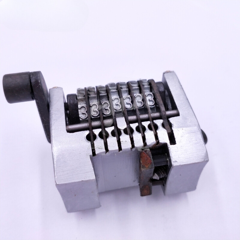 7 Digits Numbering Machine Horizontal Backward Last Three Bits Are Adjustable