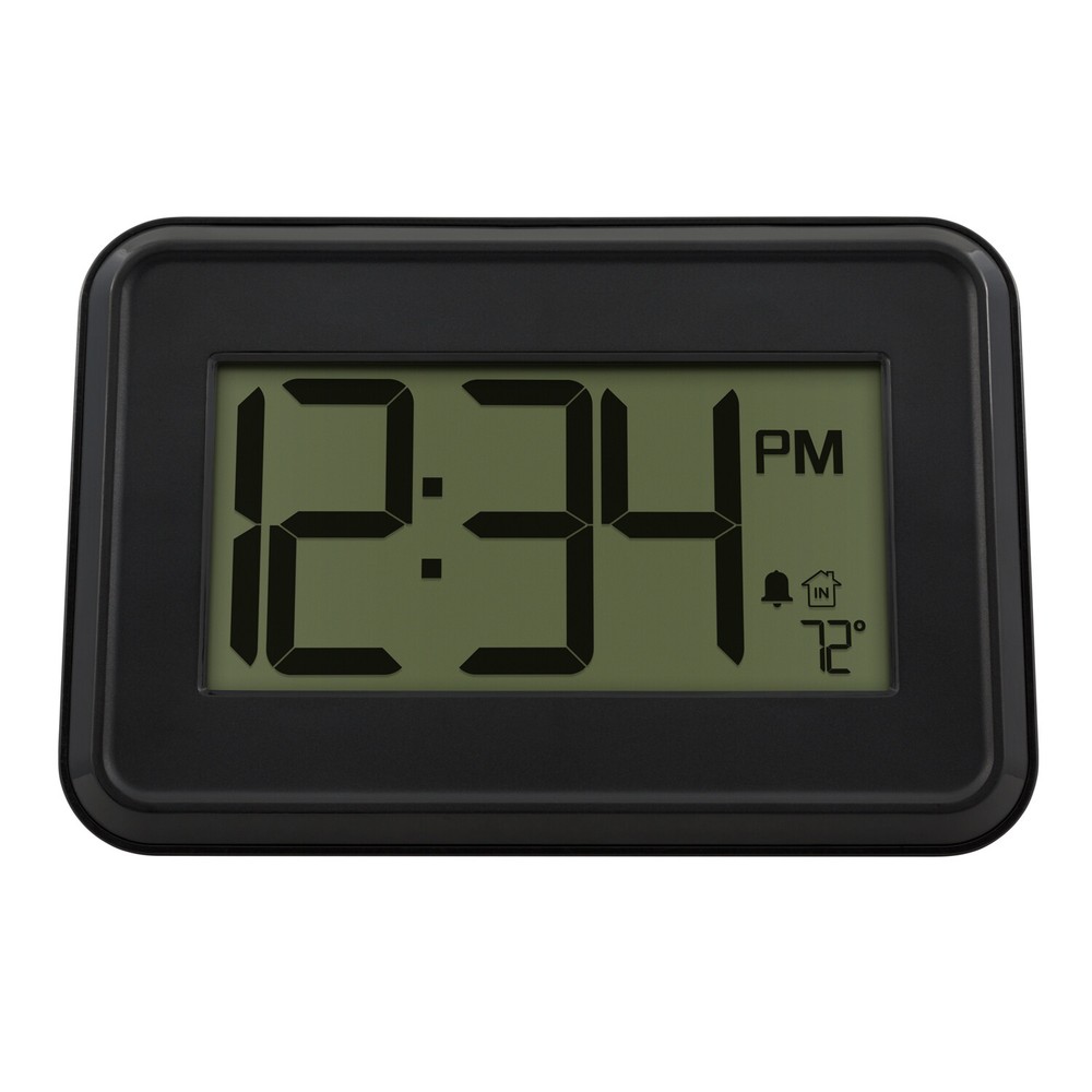 W80000 La Crosse Technology Digital Wall Clock with IN Temperature & Timer