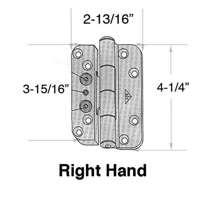 Discontinued Andersen 1992-2005 RH Hinge Brushed Chrome Replace 2578949