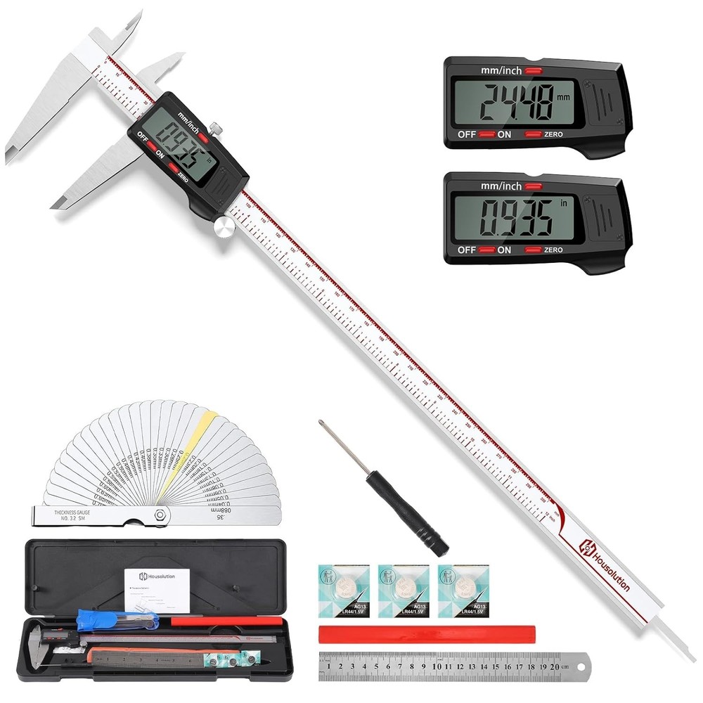 Housolution Digital Caliper, 12Inch Caliper Measuring Tool with Large LCD Screen