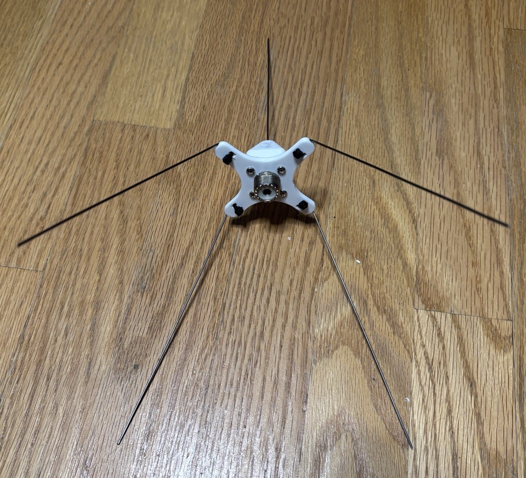 GMRS Ground Plane Radio Antenna - Indoor/Outdoor Tunable 460-470 MHz