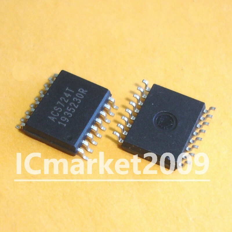 2 PCS ACS724KMATR-20AB-T SOP-16 ACS724T Hall-Effect-Based Current Sensor IC Chip