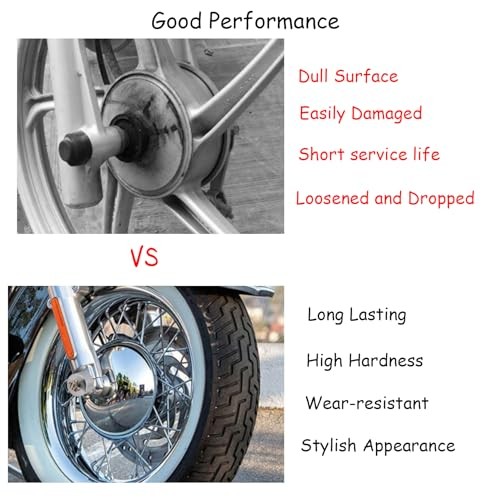 Axle Bolt Nut Caps, Styling Front Axle Nut Caps Wheel Axle Cap Silver