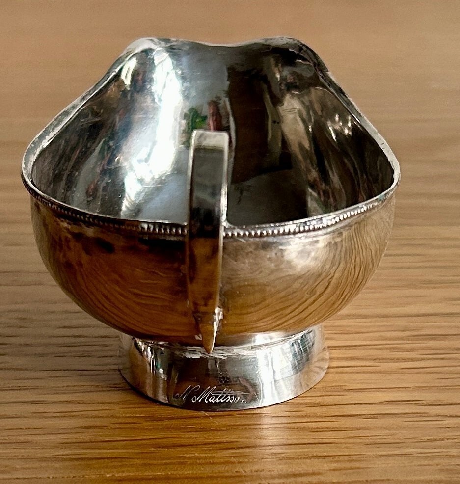 Silver cream jug