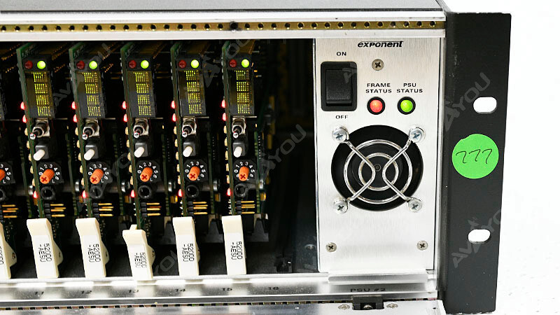 Evertz 500FR Exponent Frame w/ 7x 520DD-AESU Dolby E/AC-3 Decoder 1x PS