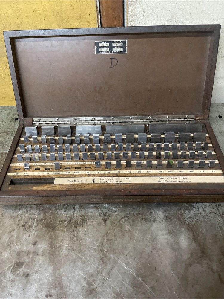 ICC 81 R Rectangular Gage Block Set 85 Pc Set