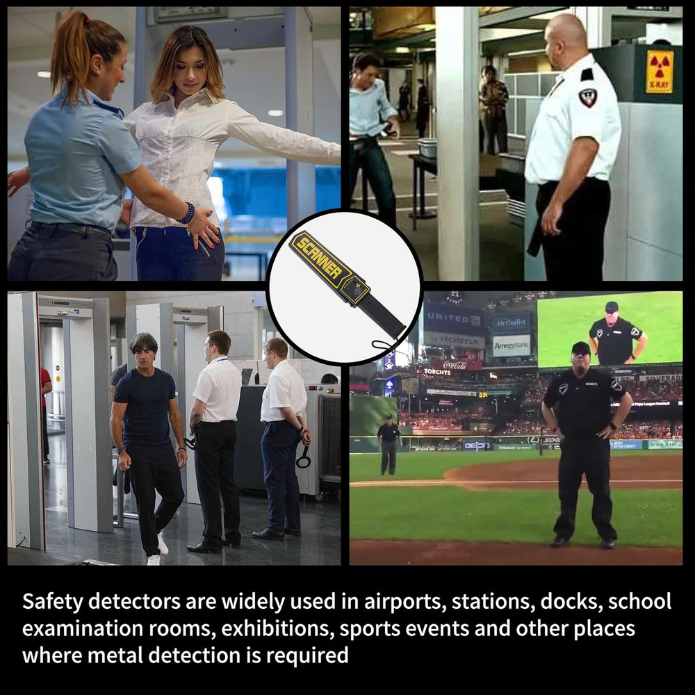 Handheld Metal Detector Wand Security Scanner,High-Sensitivity Security Wand ...