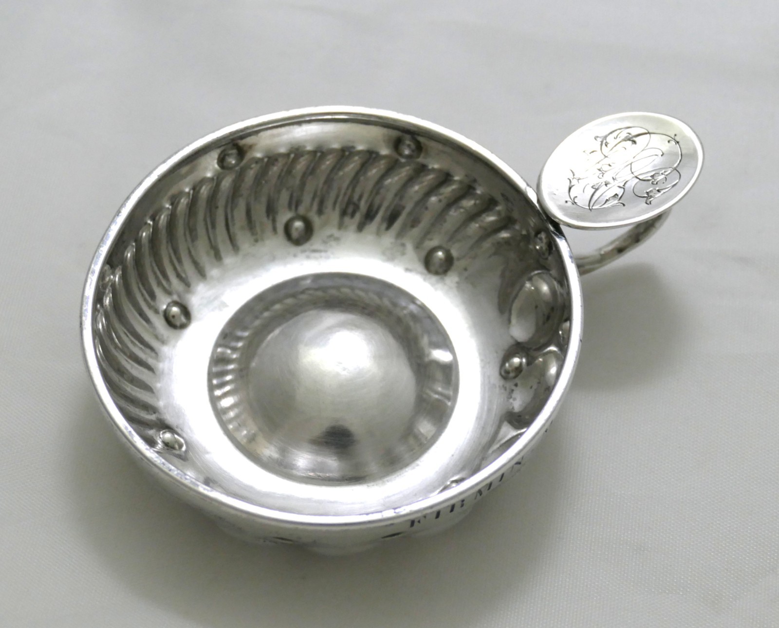 French Sterling Silver .950 Wine Taster Tastevin - Cesar Tonnelier - Paris