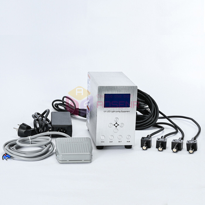 LCD Screen 365nm Spot UV LED Light Source Glue Curing Machine AirCooling.