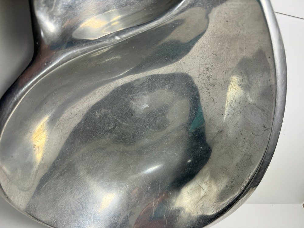 Nambe Chip & Dip Platter And Serving Dish (b92)