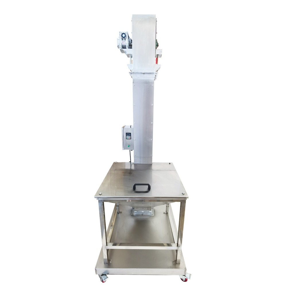 2M Vertical Feeder Elevating Rice Nut Conveyor Bucket Elevator Machine 220V