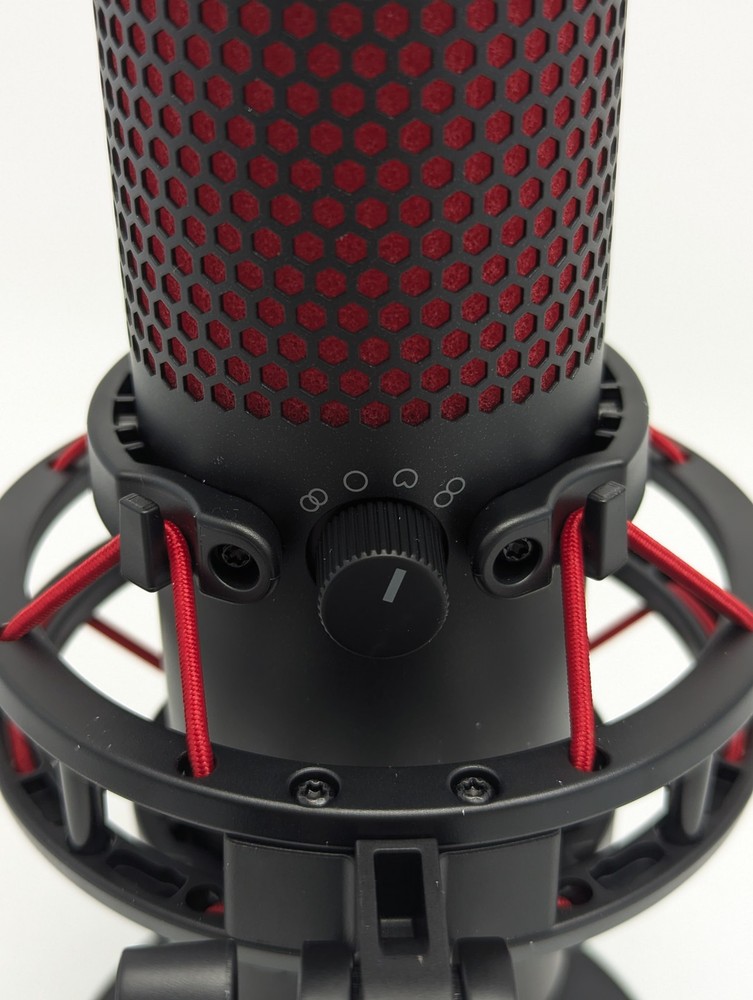 HyperX QuadCast USB Condenser Microphone Black/Red (4P5P6AA) for PC/PS4/PS5