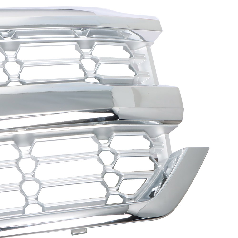 84374385 Front Upper Bumper Grille For Chevy Silverado 1500 2016-2018 Chrome