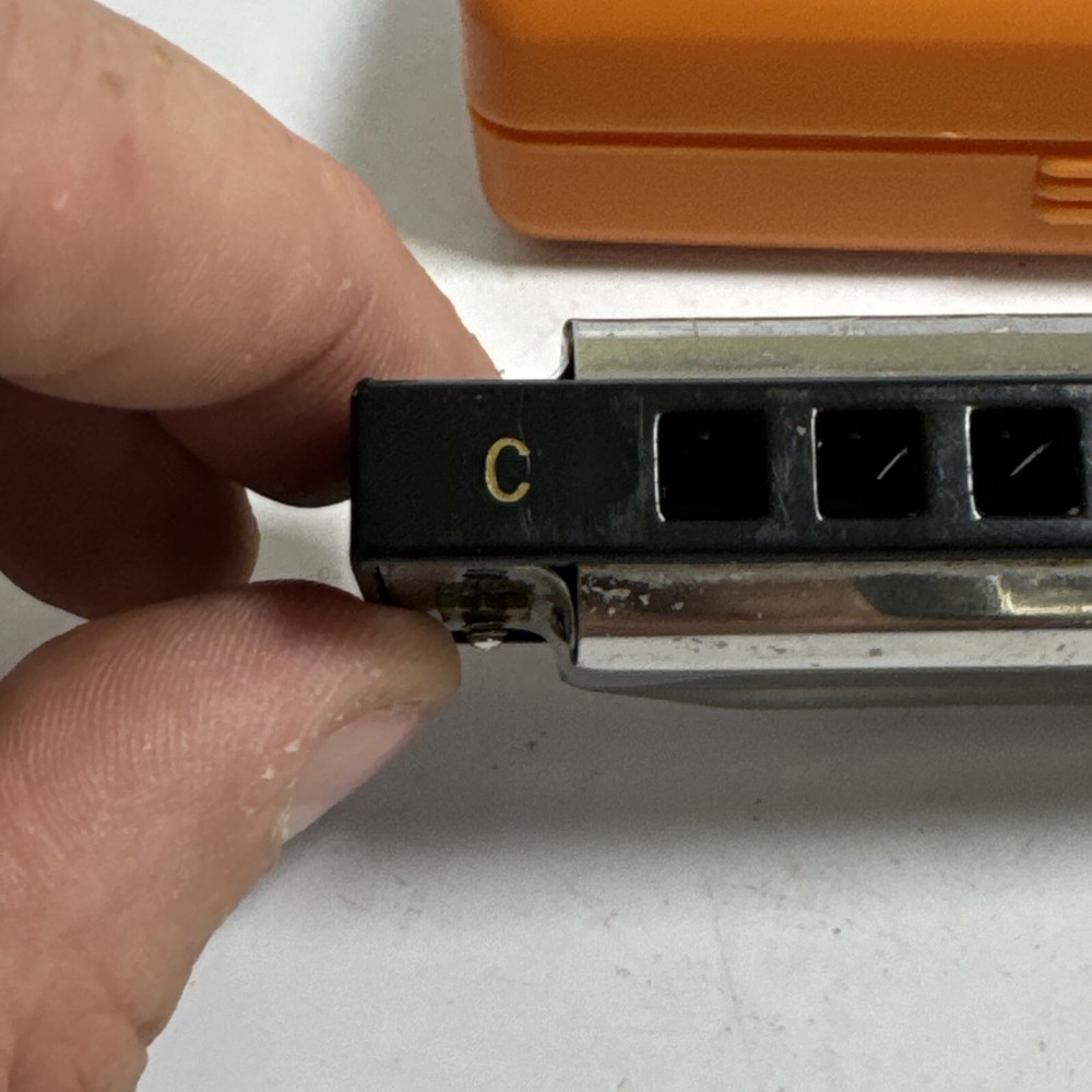 10 Holes Harmonica DF-10A “C” W/ Orange Travel Case