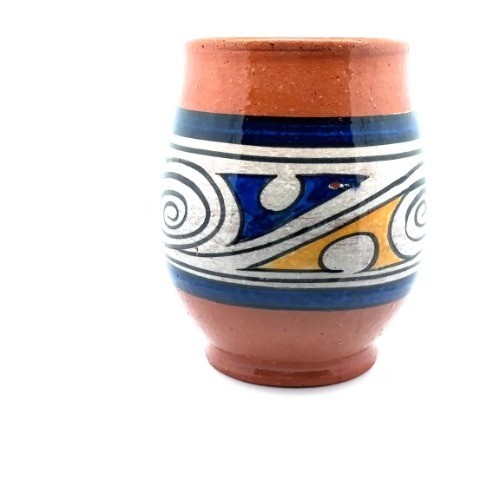 Panama Coffee Cup Pottery Hand-Painted