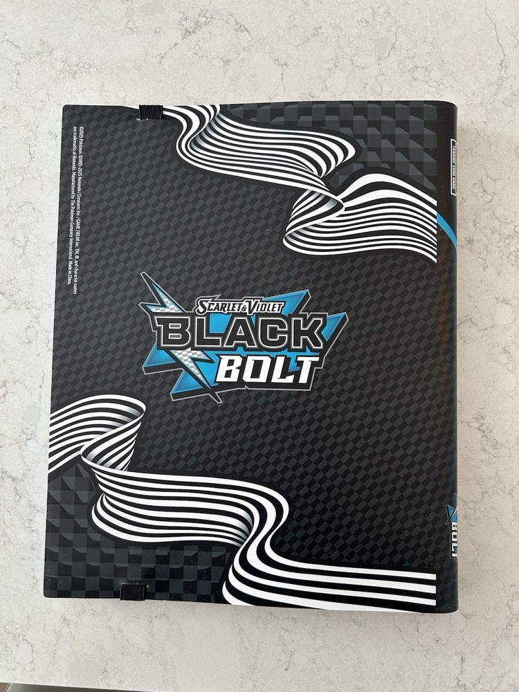 Pokemon Black Bolt Binder * BINDER ONLY * New