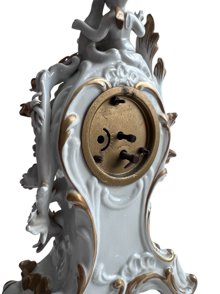 Capodimonte Baroque Porcelain Mantel Clock