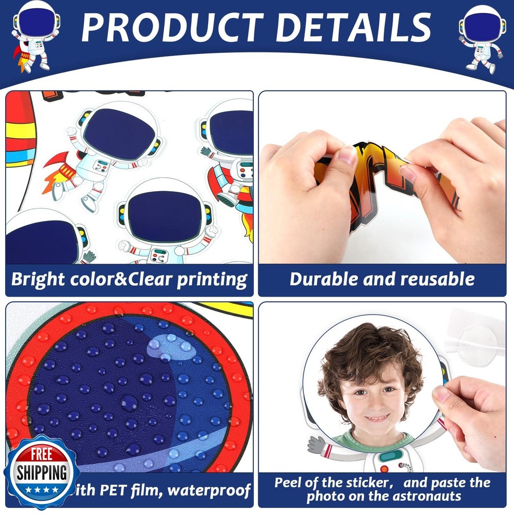 Outer Space Bulletin Board Classroom Decorations Set Galaxy Planet Spacecraft