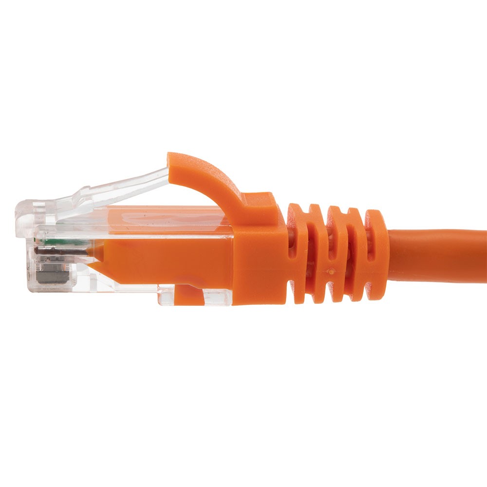 Ethernet Patch Cable CAT6A, UTP, 24AWG, 1 Ft, 10 pack, Orange