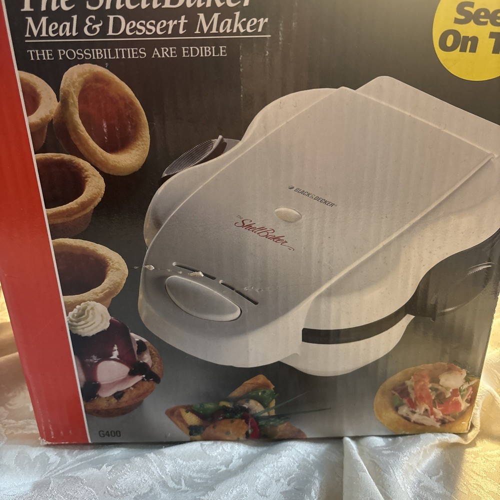 BLACK+DECKER The Shell Baker Meal and Dessert Maker - White: OPEN BOX, Kitchen