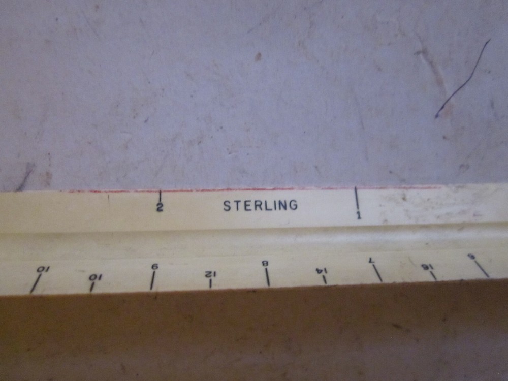Sterling MFG Co. 3-Sided Triangular Engineer Drafting Scale Ruler