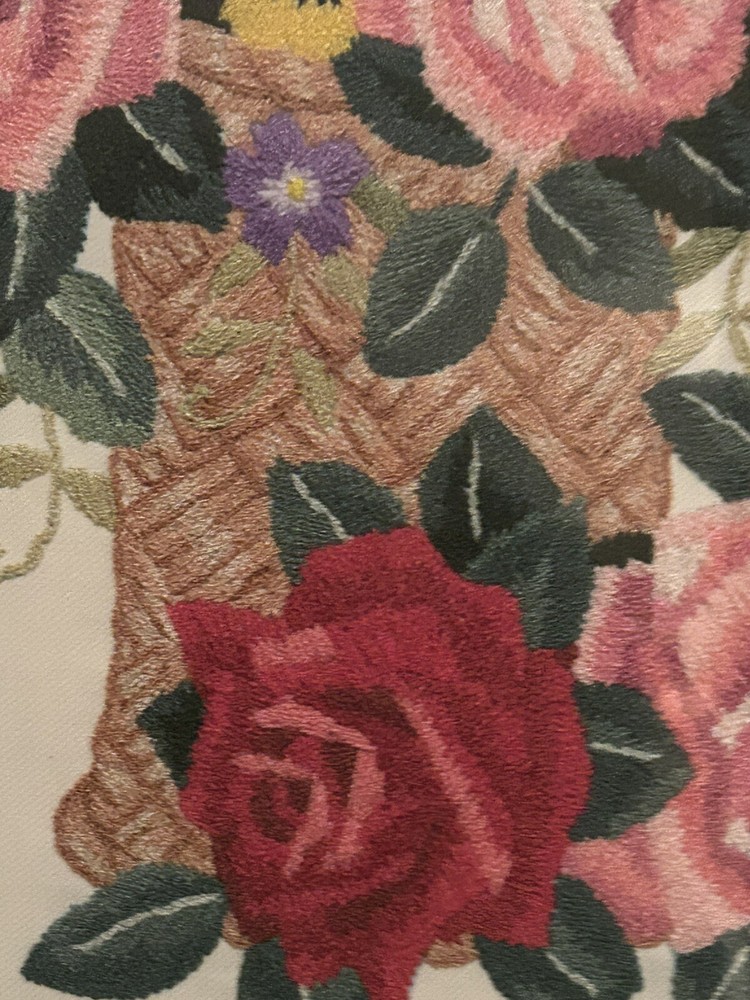 Vintage framed needlepoint