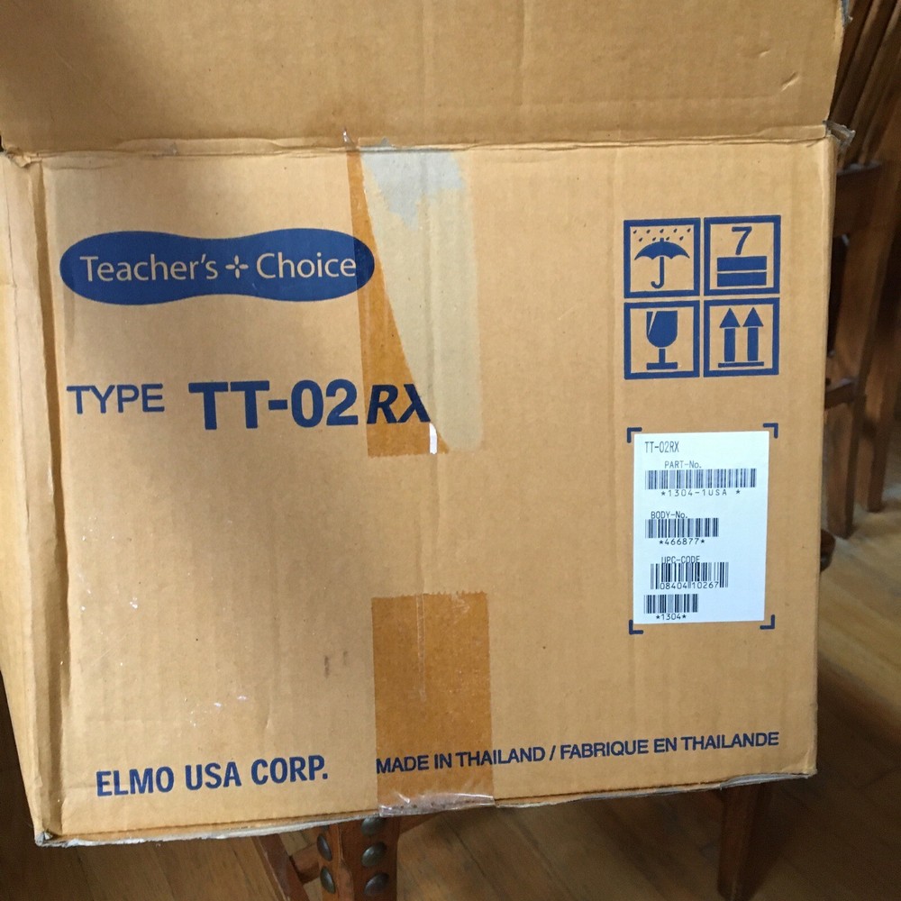 ELMO 5.2X OPTICAL ZOOM TT-02 RX Document Camera Visual Presenter Projector.