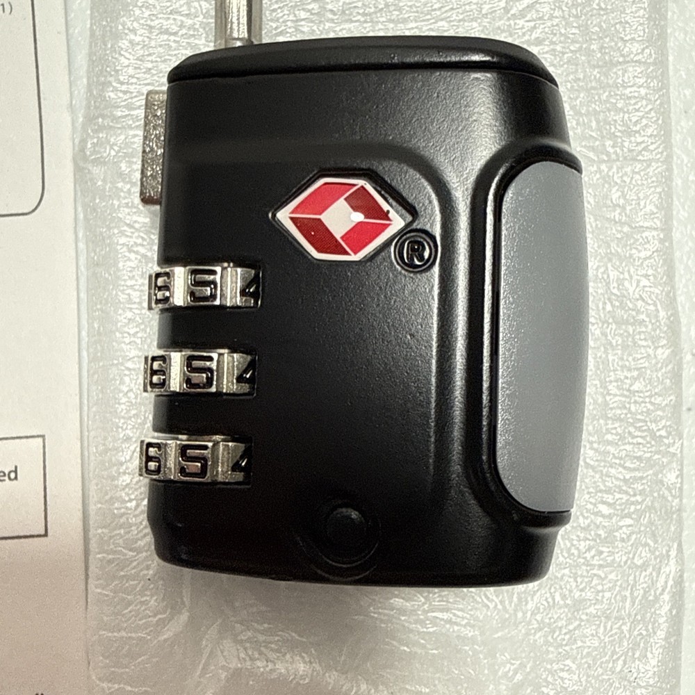Fosmon [4 PACK] 3 Digit Combo TSA Approved Open Alert Indicator Luggage Lock