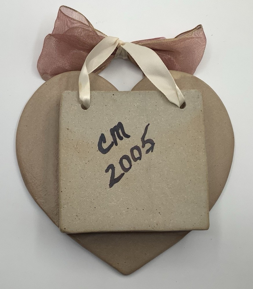 Hand Made Pottery Hanging Photo Frame Gorgeous Signed