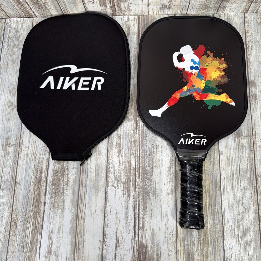 Aiker Pickleball Paddle Graphite Racket Honeycomb Composite Core w/Cover
