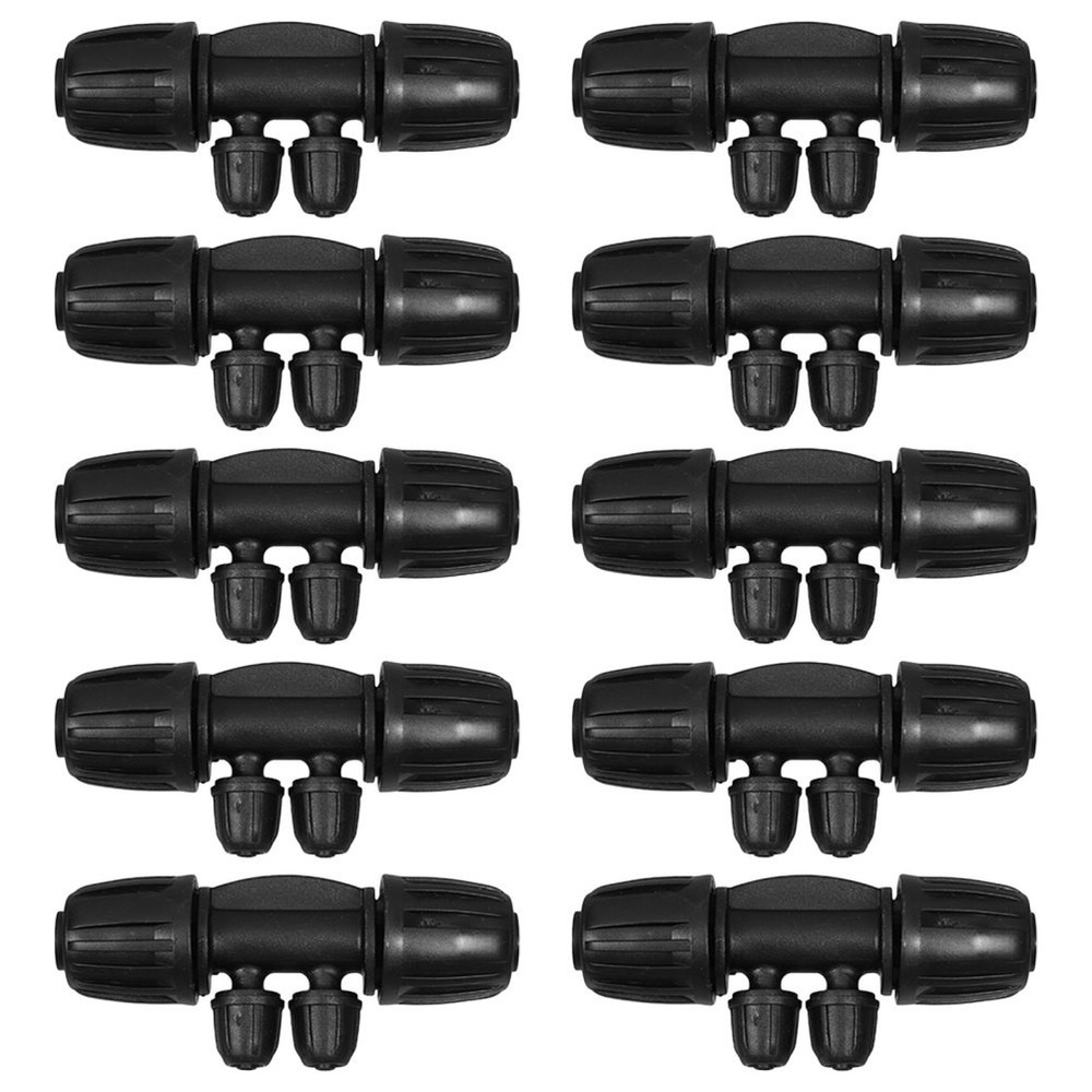 10 Pcs Drip Irrigation Barbed Connectors Coupling Coupler Fitting