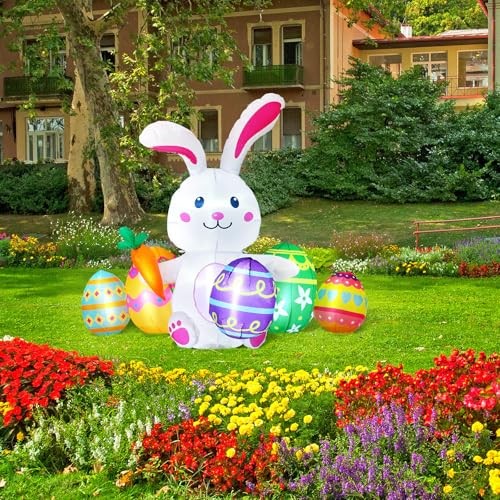 Easter Inflatables Outdoor Decorations Giant Blow up and Inflatable Bunny