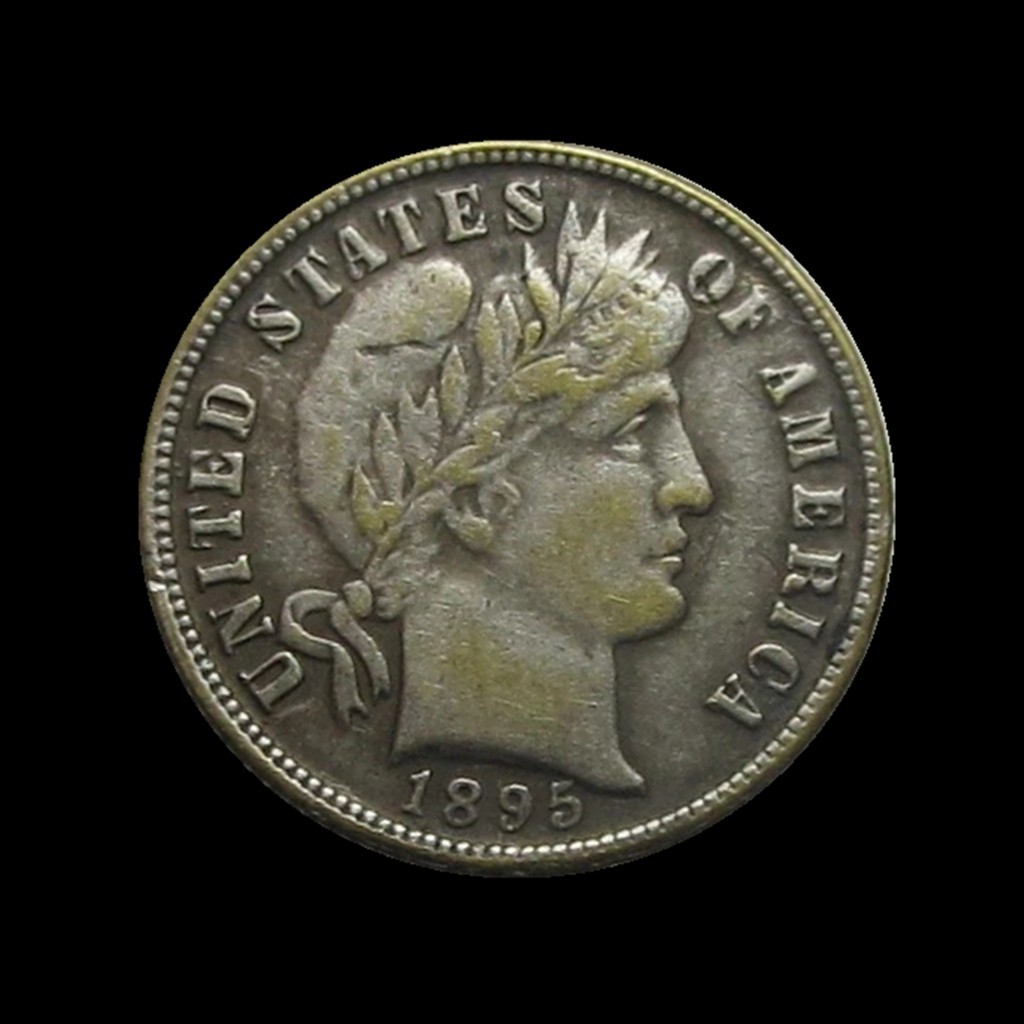 1895-O Barber Dime, Better Date New Orleans Mint Issue, Excellent Condition