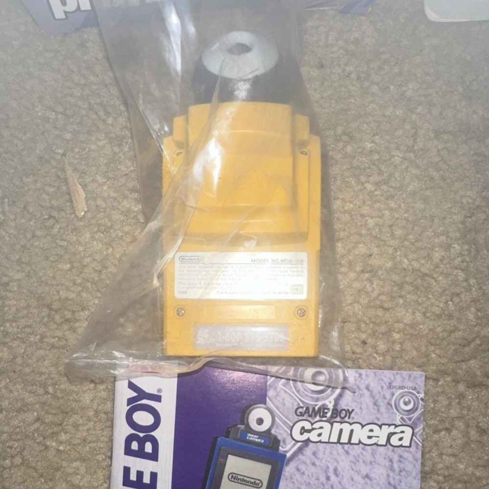 Nintendo Game Boy Camera Yellow, Printer, Paper & Cable Lot