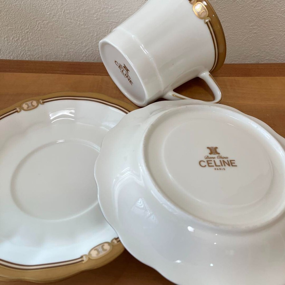 CELINE Cup Saucer Pair Set #3