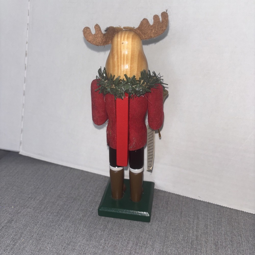 Moose Nutcracker Limited Edition 7.5”wood