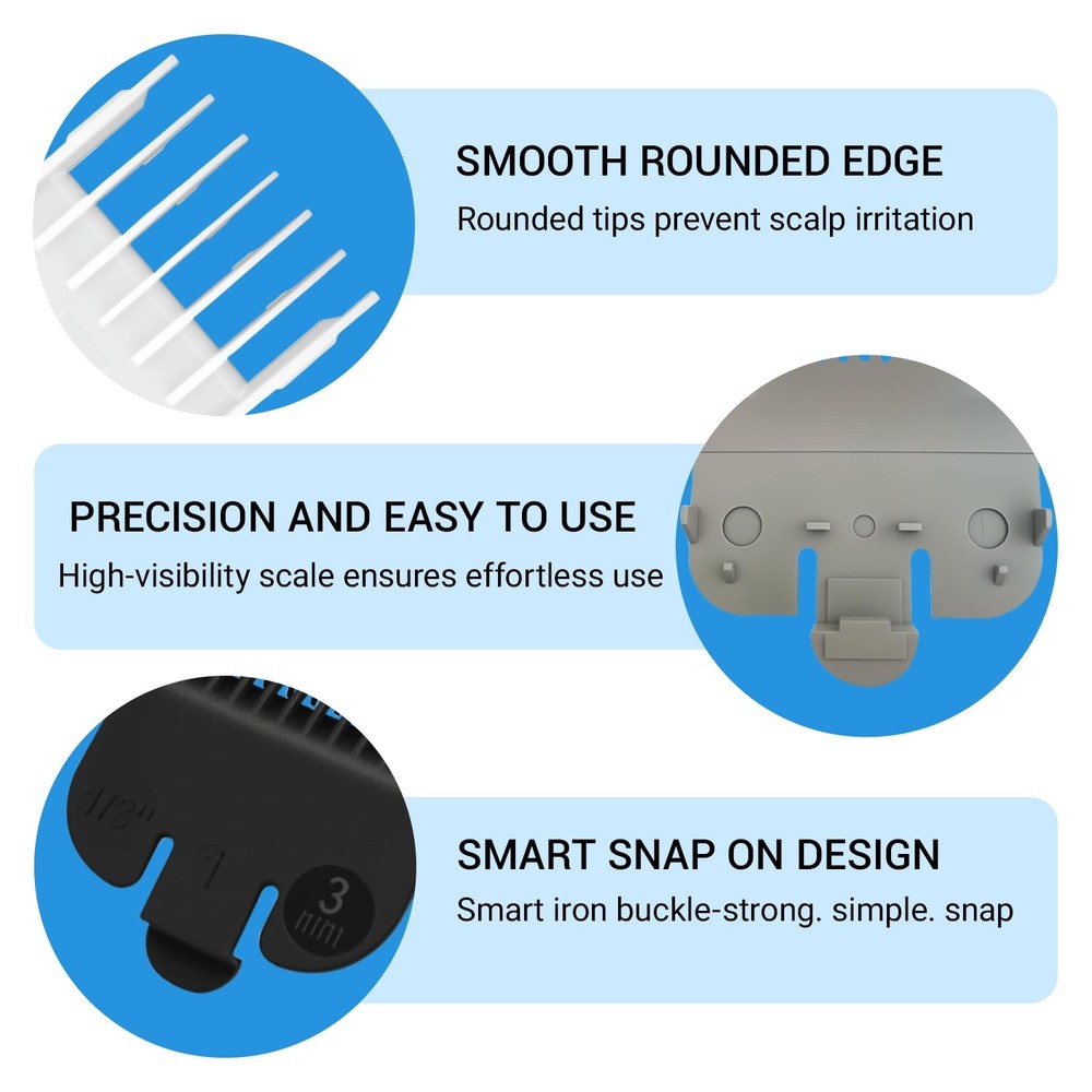 Compatible with Wahl Clipper Guards Set,Compatible 1/2 Clipper...