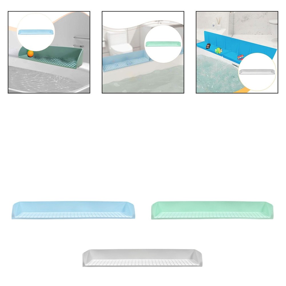 Bath Tub Splash Guard Secure Attachment Multi Functional Bath Tub Play Shelf