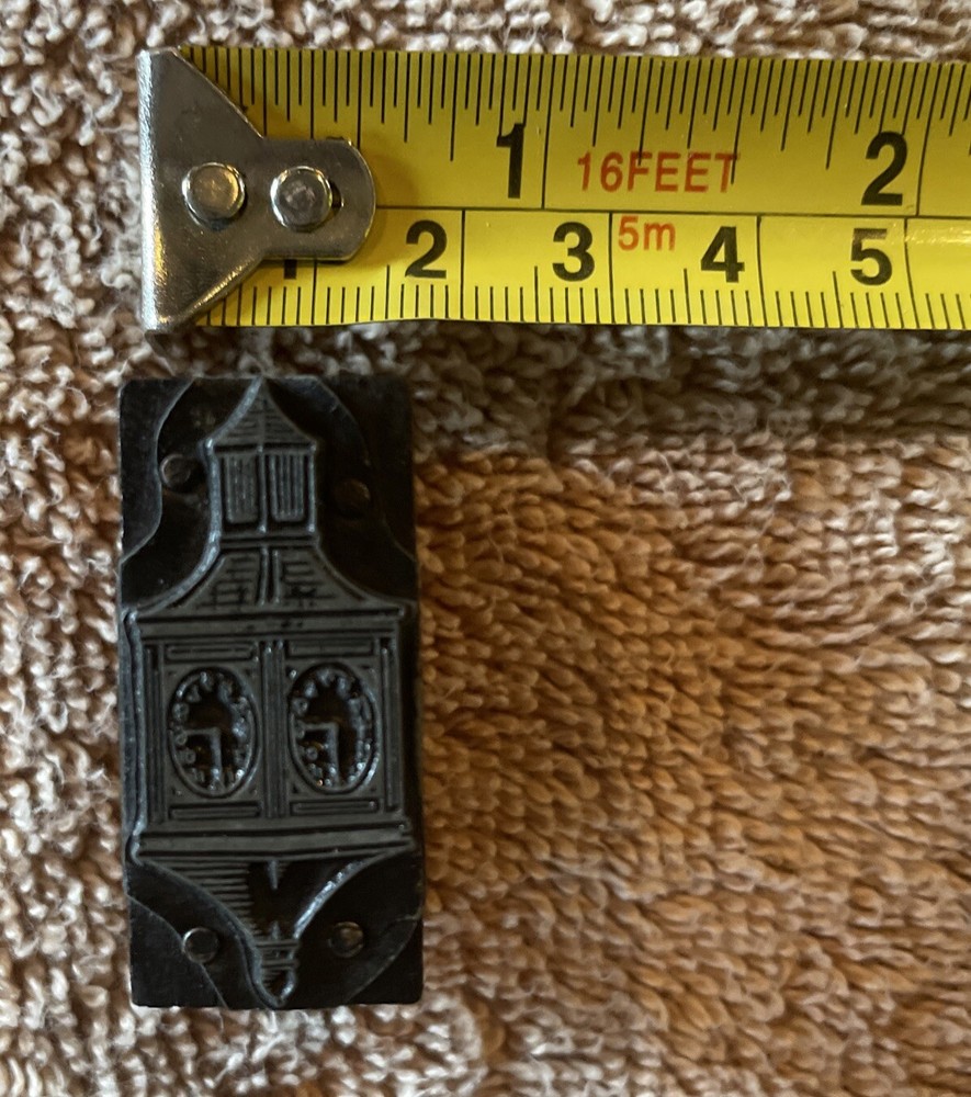 Vintage Printing Letterpress Printers Block Vintage Clock