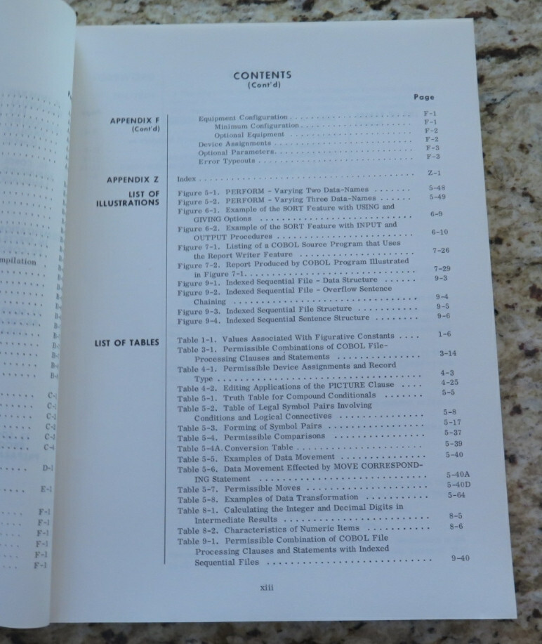 Vintage SPECTRA 70 RCA All Systems COBOL Reference Manual Dated 1969